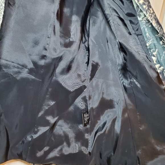 Lafayette 148 Multicolored Blazer Black Green Metallic Bronze Size 4 - Picture 7 of 12